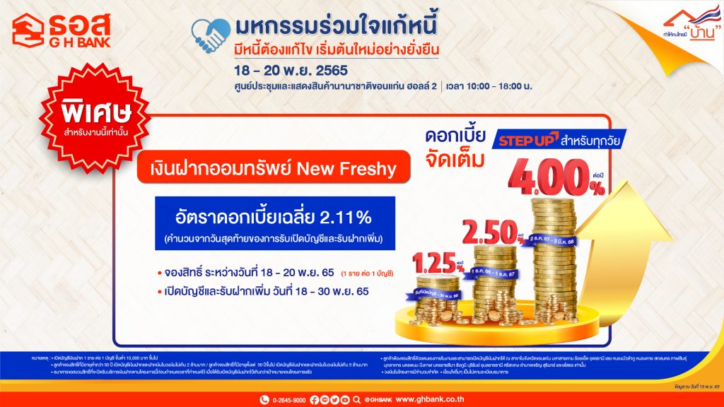 ธอส.เงินฝาก new freshy