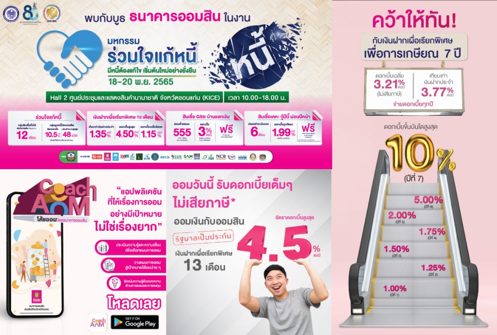 ออมสิน มหกรรมแก้หนี้ ขอนแก่น